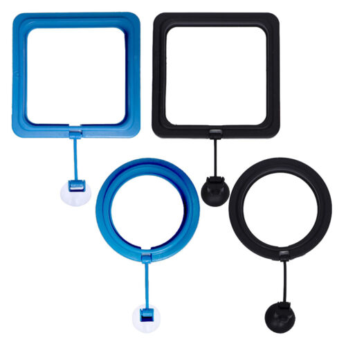 Aquarium Fish Feeding Ring With Suction Cup Fish Tank Floating Food Feeder Ring