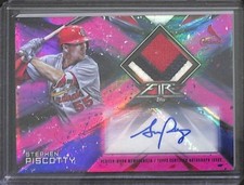 2017 Topps Fire Patch Autograph #FAP-SP Stephen Piscotty No 9 of 10