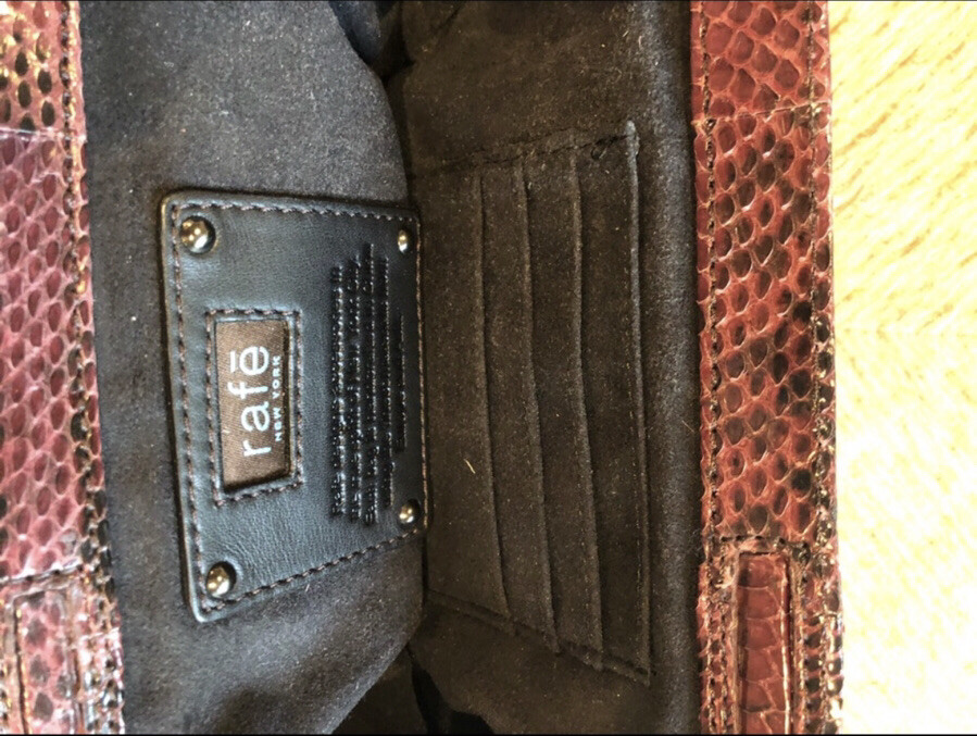 SALE‼️RAFE Python Wine Clutch, EXCELLENT CONDITIO… - image 4