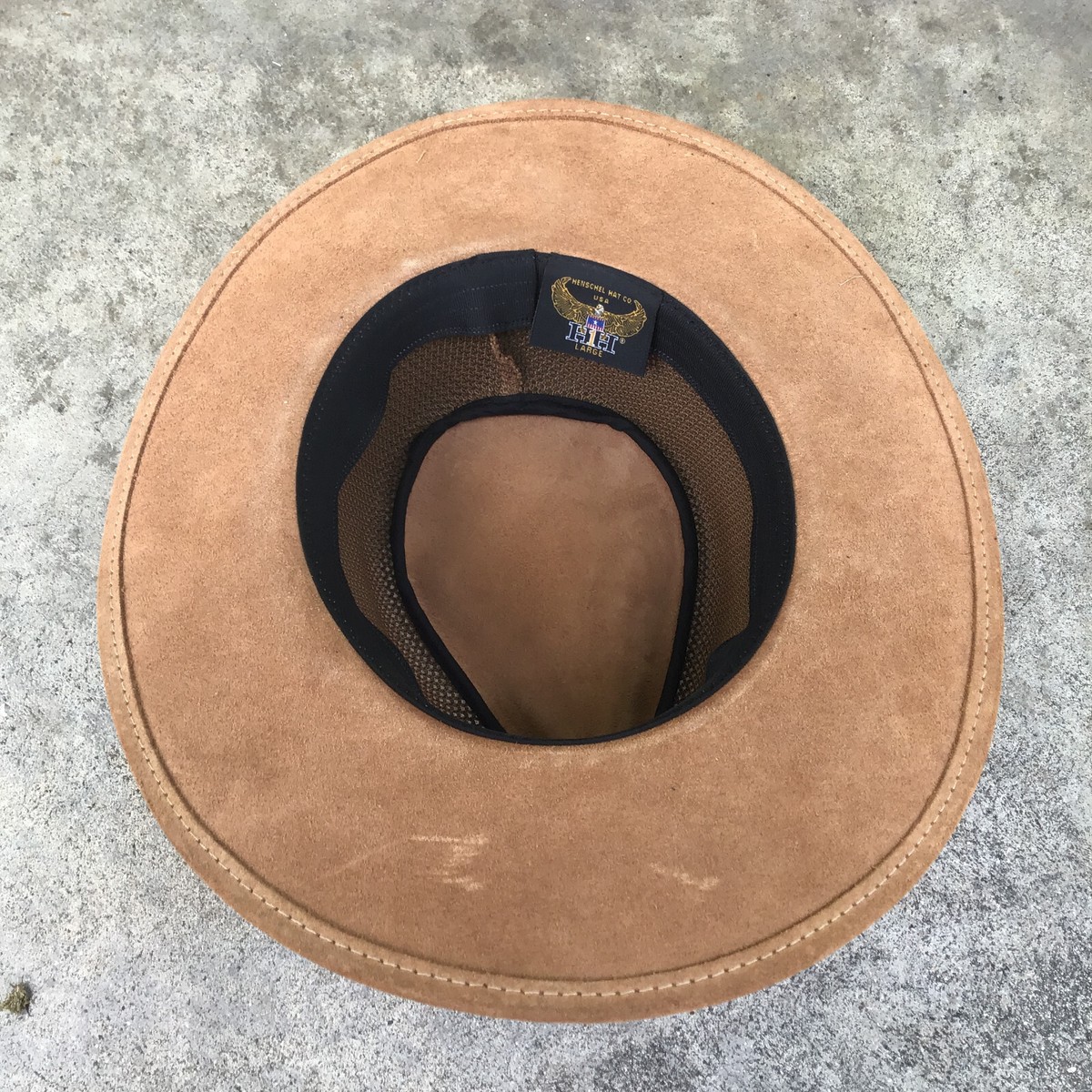 Henschel Hat Co Wrangler Men XL Outdoor Explorer Brown Suede  display picture 2