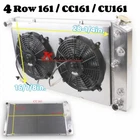 For Cadillac Fleetwood Eldorado DeVille Calais 4 Row Radiator Fan Shroud CU161
