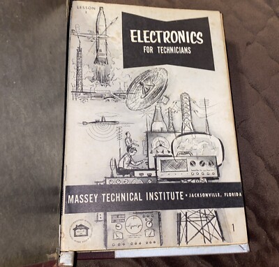 Vintage Massey Technical Industrial Electronics for Technicians lessons 1-18