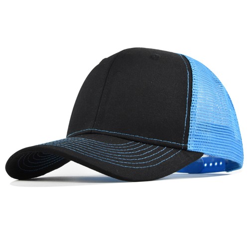Hombres Mujeres Gorra de Camionero Lisa Gorra Snapback Malla Ajustable Gorra de Béisbol Hip Hop - Imagen 9 de 24