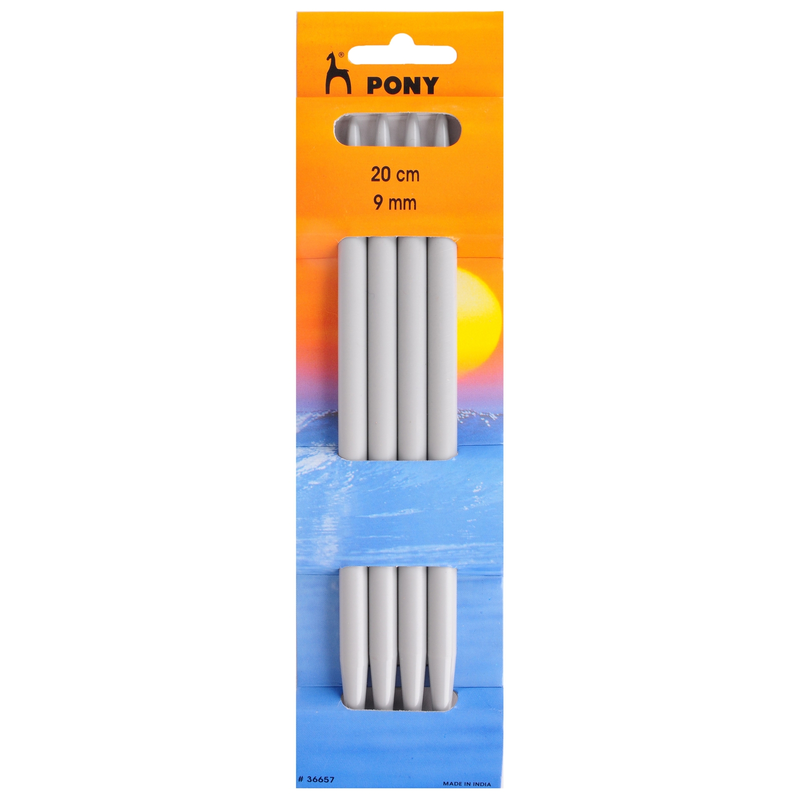 Pony Double Ended Knitting Pins - 20Cm x 9.00mm, Set of 4 - Image 2