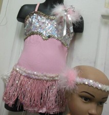 Dress Up Extravaganza Small child Silver Sequin bodice w/ 3 different skirts