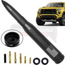FLAG BULLET ANTENNA 50 CAL For CHEV/ROL-ET SILVERADO GM SIERRA US