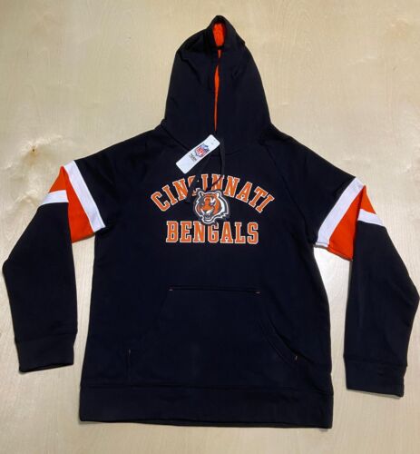 Cincinnati Bengals Men's Old Reliable Fashion Black Hooded NFL Sweatshirt Size M