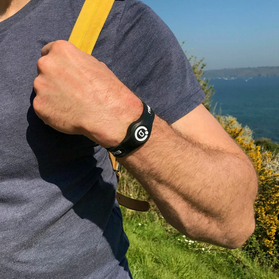 Pulsera Bioflow Deportiva Doble y Delgada - Pulsera Silicona Magnética Terapia Recuperación Foto 3 de 3