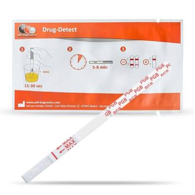 self-diagnostics Pregabalin (PGB) 500ng/ml Drogenschnelltest - 5 Teststreifen