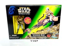 Star Wars Power of the Force Speeder Bike with Endor Princess Leia Kenner 1996