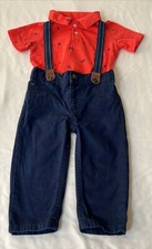 Carter's Denim Overalls Two-Piece Set Size 12M