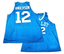 Retro 1998 K Anderson #12 High School Basketball Jersey Sewn Youth/Men Custom