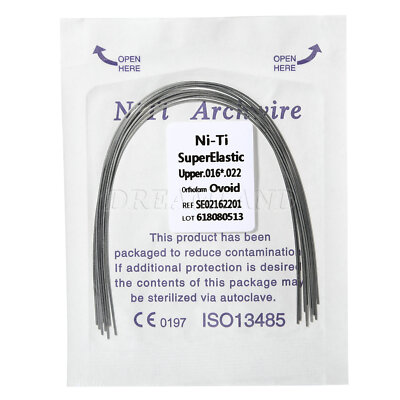 Materiale Ortodontico AZDENT Arco Ortodontico Dentale In NITI Con Curva Inversa Elastica - Confezione Da 2 Pezzi Arco Round Per Apparecchio - Foto 4