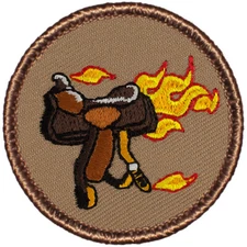 Blazing Saddles Patrol Patch - 2" Round Embroidered Patch