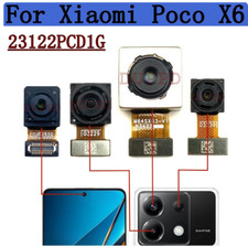 Front Rear Camera For Xiaomi Poco X6 23122PCD1G View Frontal Selfie Back Camera