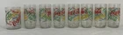 Vintage Coca-Cola 1990's Indiana Glass Cooler Glasses Rainbow Drinkware Set Of 8
