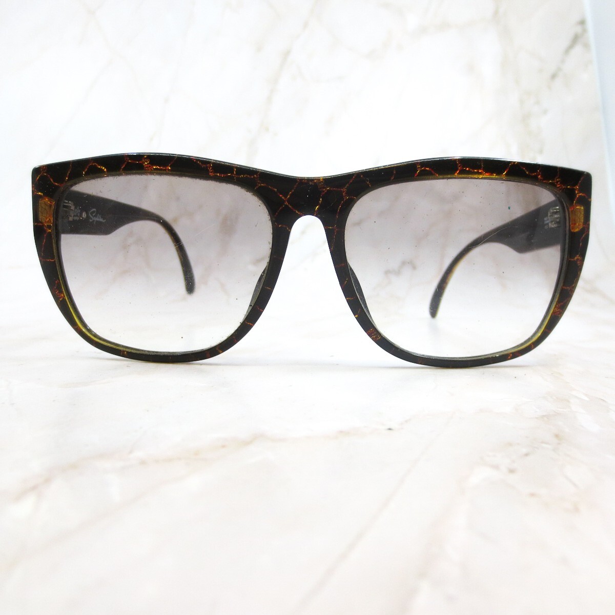 Vintage Saphira Optyl 4153 93 Sunglasses Frame Black Tortoise Plastic Full Rim 80 main image 4