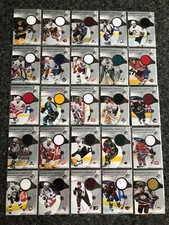 2005-06 SP GAME USED AUTHENTIC FABRIC LOT TOTAL 74 JERSEYS CARDS PLAYERS HOCKEY