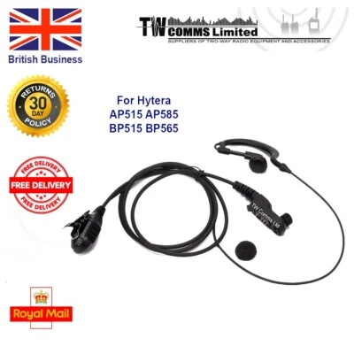 Earpiece for Hytera BP515 BP565 AP515 AP585 G-Ear with Lapel Mic