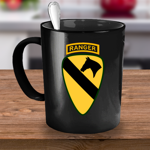 1st Cavalry Division Coffee Mug - 1st CAV Ranger Tab - Picture 10 of 12