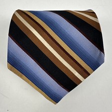 Robert Talbott Men's Silk Neck Tie Repp Striped 60L 4W Made in USA