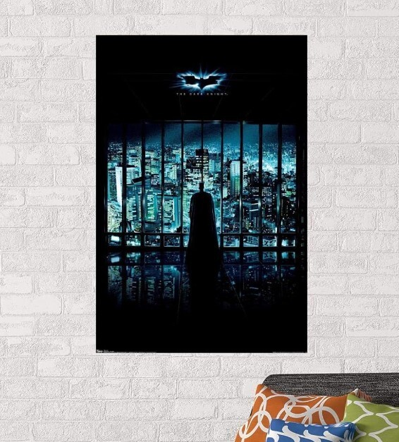 Dark Knight Batman City View Poster DC Comics Movie Art
