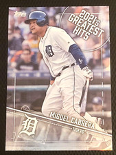 Miguel Cabrera 2022 Topps 2021's Greatest Hits #21GH-13 Detroit Tigers