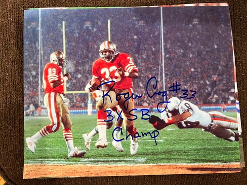 Roger Craig signed 8x10 photo Superbowl San Francisco 49ers autographed RB