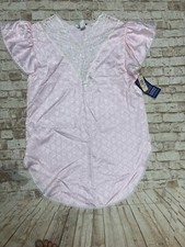 Vintage Lily of France Night Gown Nightie size Medium Pink Lace NWT