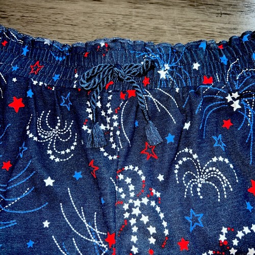 Wonder Nation Girl's Americana Printed Firework Pull On Shorts Size XXL (18) - Picture 2 of 5