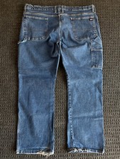 Vintage Dickes Carpenter Denim Jeans Relaxed Baggy Fit Wide Leg 42 x 32 y2k