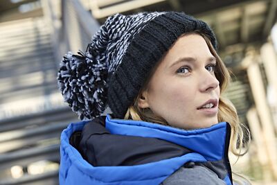 myrtle beach Mütze extra großes Pompon Strickmütze Wintermütze MB7105