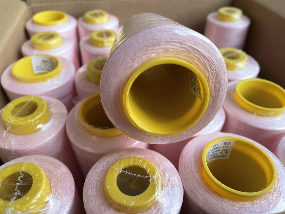 50 Big Spools Baby Pink Multi Purpose Serger Sewing Machine Threads T27 Quality - Image 2 of 4