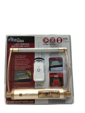 Rite Lite Remote Controlled Wireless Led Picture Light In Brushed Metal Finish