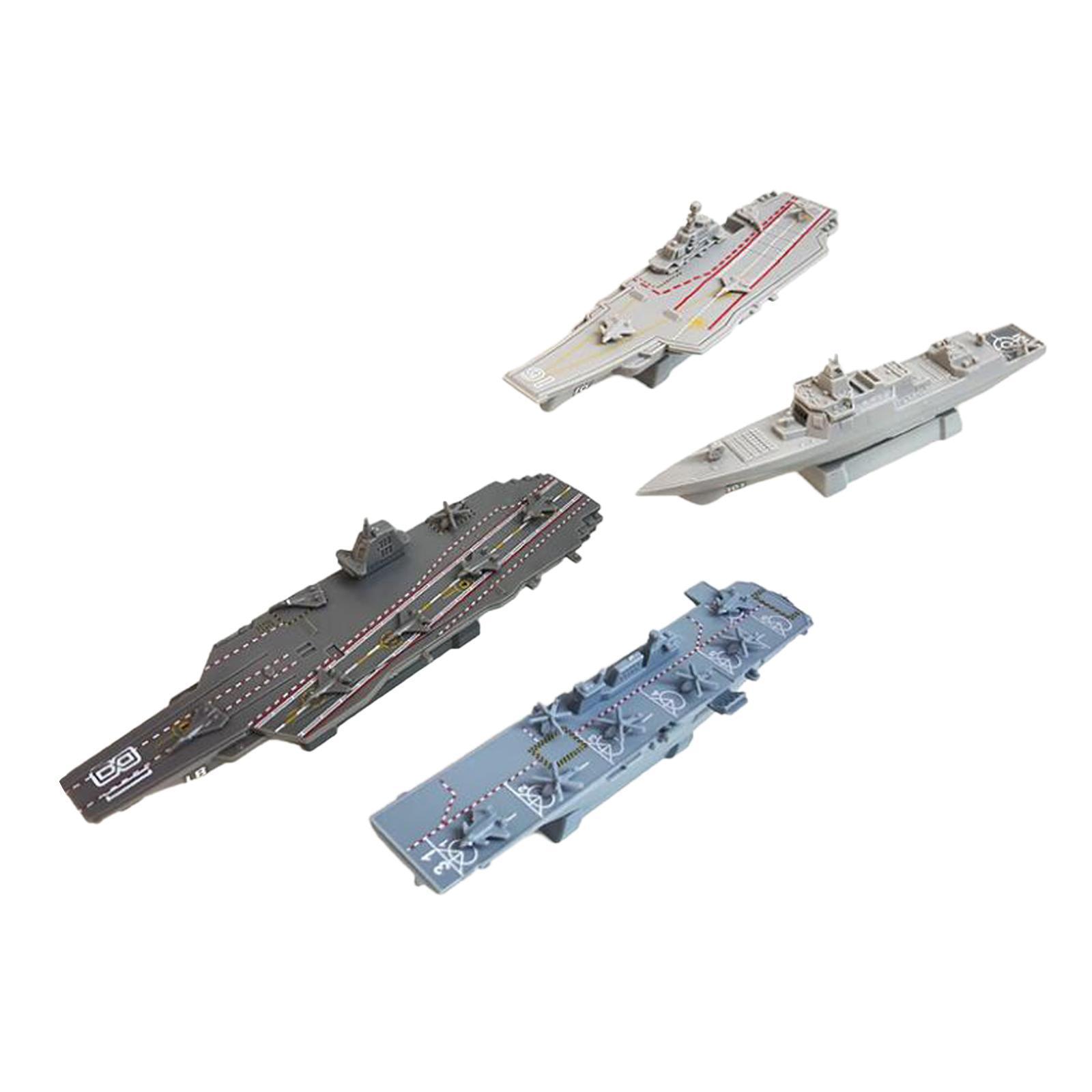 4Pcs 4D Ship Model Gifts Aircraft Carrier Toy for Display Boys ...