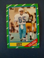 1986 Drew Hill Oilers Topps Card 353 Free Shipping