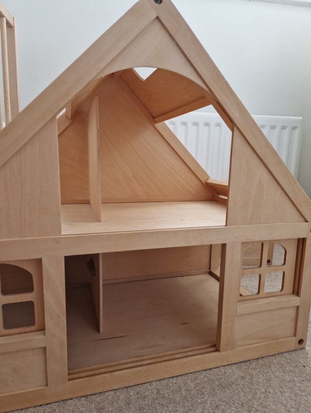 ELC Early Learning Centre Wooden Dolls House & Basement With Some