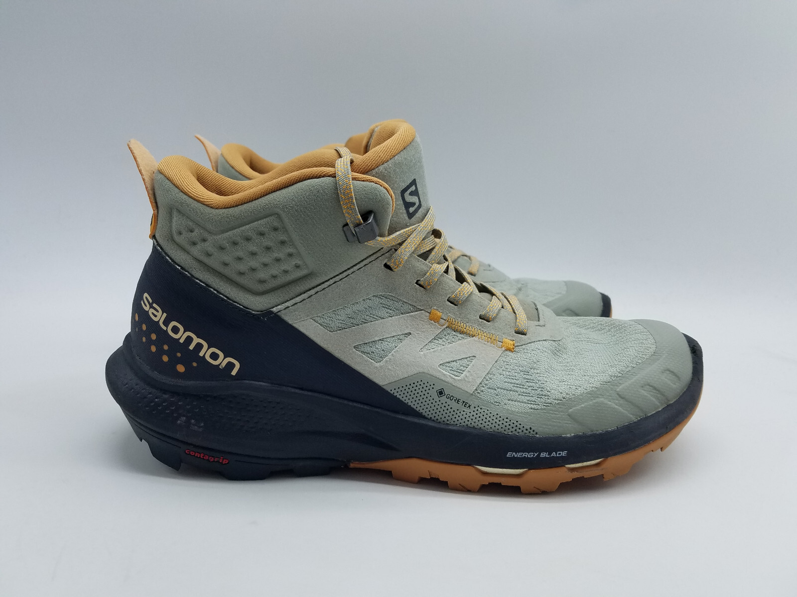 Scarpe da trekking Salomon Outpulse Mid GTX da donna taglia 8 5 ferro battuto ebano