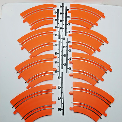 Hot Wheels Zero Gravity 1/43 scale Slot Car Racing -8 Curved Track & 7 Guardrail