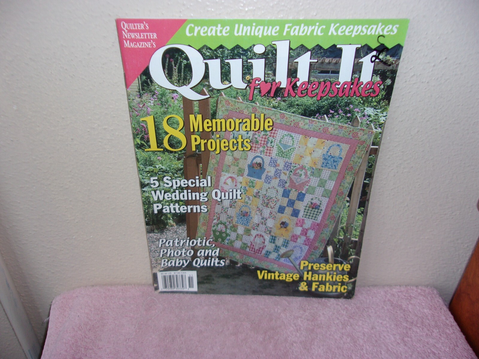 QUILT IT MAGAZINE " FOR KEEPSAKES... 18 MEMORABLE PROJECTS " .,2004 eBay