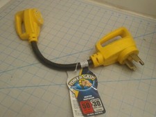  1 Power Grip RV Boat Power Adaptor Plug Cord 50A Male 30A Female Standard