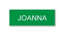 JOANNA ON OFFICE SPACE NAME BADGE PROP HALLOWEEN COSPLAY PIN BACK