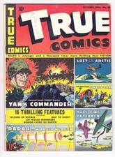 TRUE COMICS #28 - 1943 Golden Age - radar, George Washington Carver - F/VF