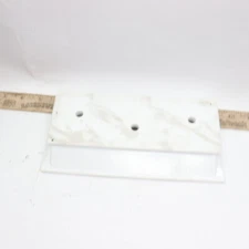 Weighted Base 3 Hole Plastic White 8-1/2" X 4-1/4"