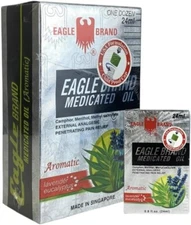 Eagle Brand Aromatic Lavender Eucalyptus Medicated Oil 24 mL-Dau Con Ox12pcs