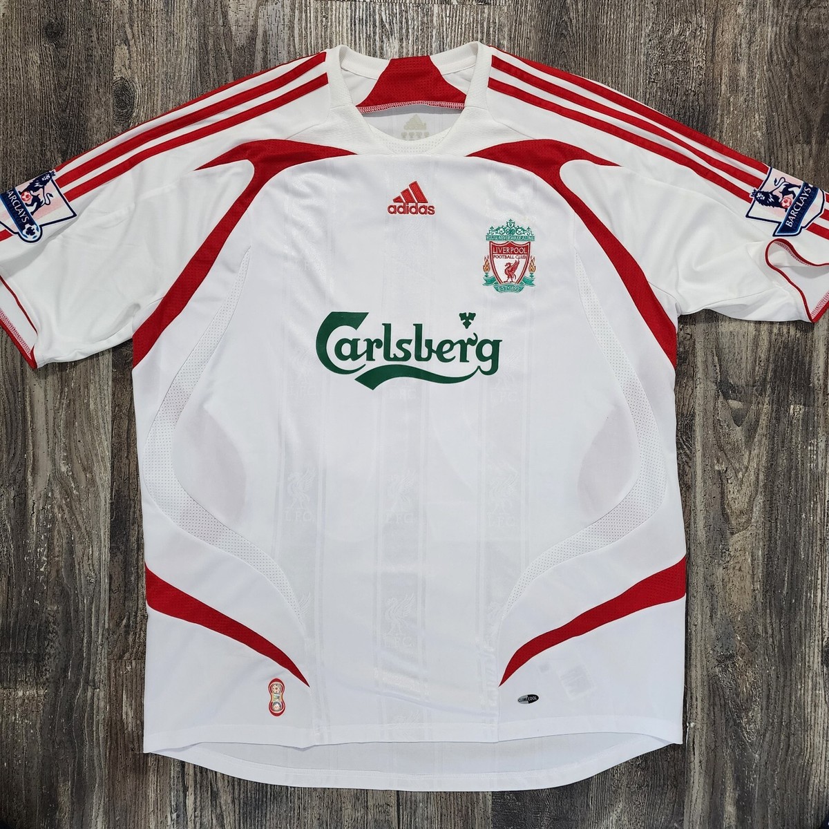 2008 Adidas Liverpool Away Soccer Jersey Javier Mascherano Men XL