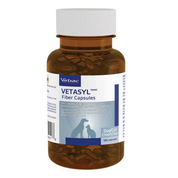 Virbac Vetasyl 500mg Fiber Supplement 100 Capsules for sale online eBay