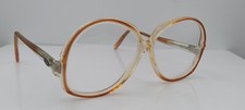Vintage Oscar de la Renta AO Brown Oval Horn-Rimmed Sunglasses USA FRAMES ONLY