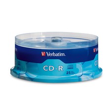 Verbatim CD-R 700MB 52X with Branded Surface - 25pk Spindle Recordable Discs