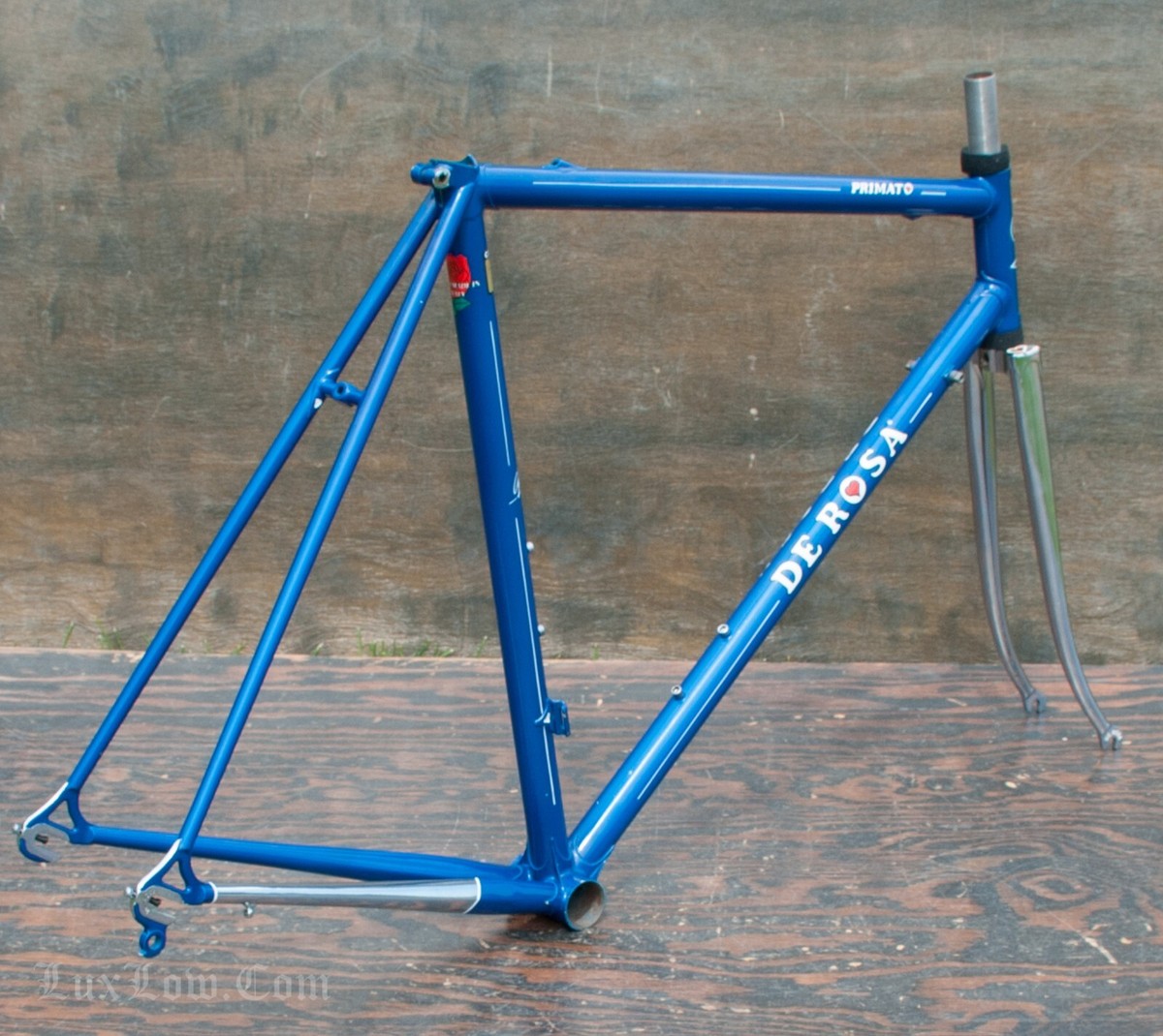 Vintage 56cm De Rosa Primato Road Bike FRAME FORK Columbus EL